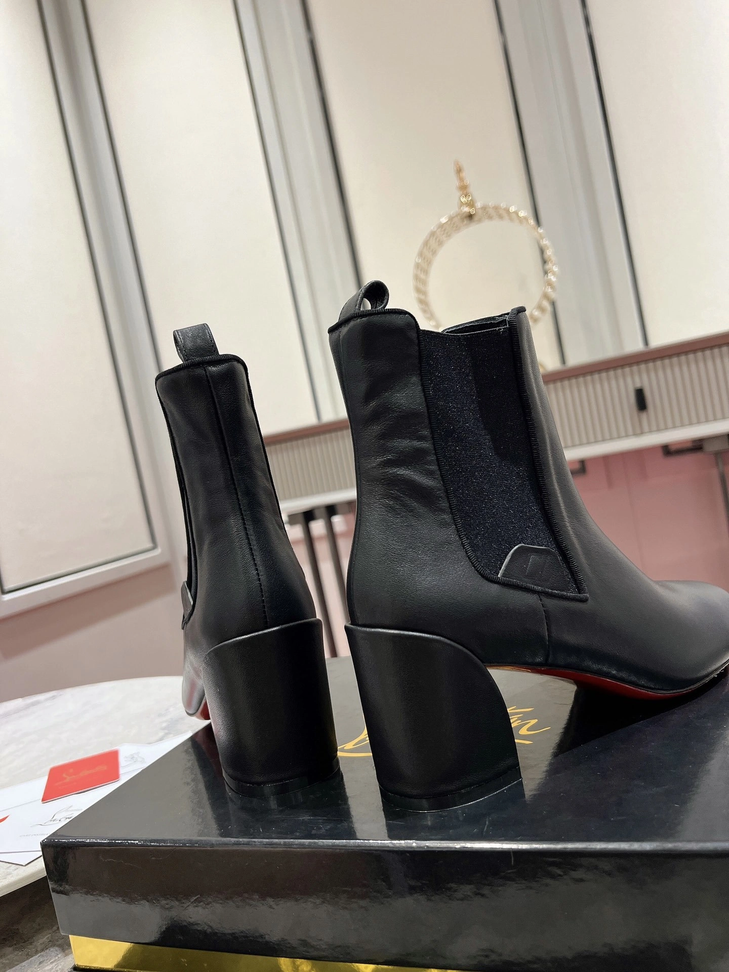 COCO--- 3231103BK01 5.5cmHeel height Turelastic Calfskin item：C-X062L1207R